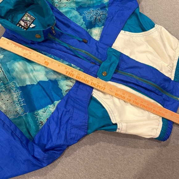 Vintage RE River Edge Sport Women's Tracksuit Windbreaker Set - Size M Blue - Picture 9 of 14